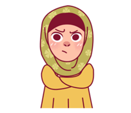 Jihab - Muslim - Girl Sticker Set sticker #7225346