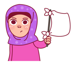 Jihab - Muslim - Girl Sticker Set sticker #7225347