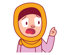 Jihab - Muslim - Girl Sticker Set sticker #7225349