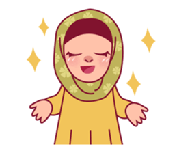 Jihab - Muslim - Girl Sticker Set sticker #7225352