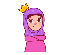 Jihab - Muslim - Girl Sticker Set sticker #7225353