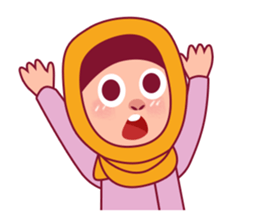 Jihab - Muslim - Girl Sticker Set sticker #7225354