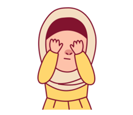 Jihab - Muslim - Girl Sticker Set sticker #7225355