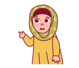 Jihab - Muslim - Girl Sticker Set sticker #7225356
