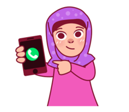 Jihab - Muslim - Girl Sticker Set sticker #7225357