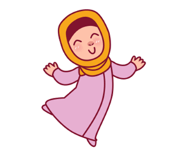 Jihab - Muslim - Girl Sticker Set sticker #7225359