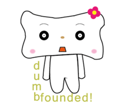 Bones Flower sticker #7305080