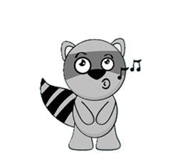 MR.BUDDY: Racoon & Fox sticker #7326589
