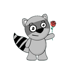 MR.BUDDY: Racoon & Fox sticker #7326590
