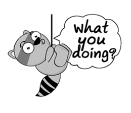 MR.BUDDY: Racoon & Fox sticker #7326592