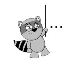 MR.BUDDY: Racoon & Fox sticker #7326595