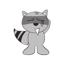 MR.BUDDY: Racoon & Fox sticker #7326596
