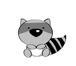 MR.BUDDY: Racoon & Fox sticker #7326598
