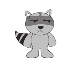 MR.BUDDY: Racoon & Fox sticker #7326600