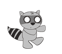 MR.BUDDY: Racoon & Fox sticker #7326603