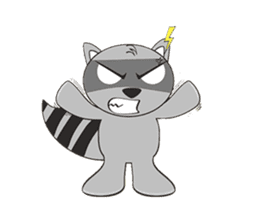 MR.BUDDY: Racoon & Fox sticker #7326604