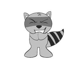 MR.BUDDY: Racoon & Fox sticker #7326605