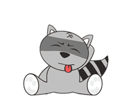 MR.BUDDY: Racoon & Fox sticker #7326606