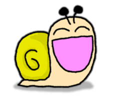 Snail's happy sticker8 sticker #7343246
