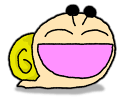 Snail's happy sticker8 sticker #7343247
