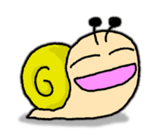 Snail's happy sticker8 sticker #7343249