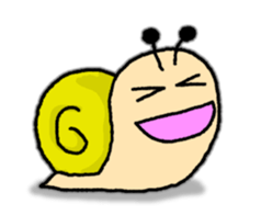 Snail's happy sticker8 sticker #7343250