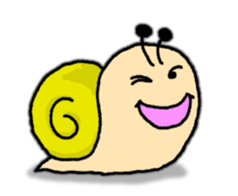Snail's happy sticker8 sticker #7343253