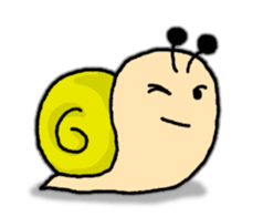 Snail's happy sticker8 sticker #7343254