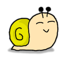 Snail's happy sticker8 sticker #7343257