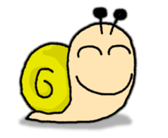 Snail's happy sticker8 sticker #7343259