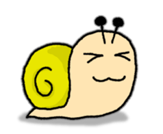 Snail's happy sticker8 sticker #7343260