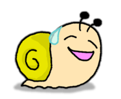 Snail's happy sticker8 sticker #7343263