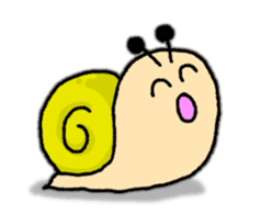 Snail's happy sticker8 sticker #7343265