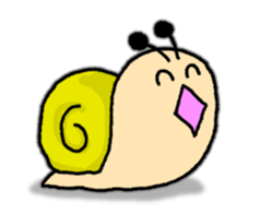 Snail's happy sticker8 sticker #7343266