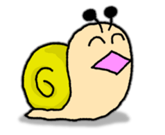 Snail's happy sticker8 sticker #7343267