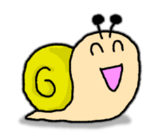 Snail's happy sticker8 sticker #7343270