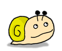 Snail's happy sticker8 sticker #7343276