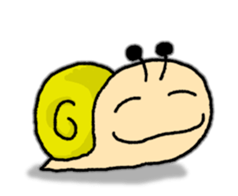 Snail's happy sticker8 sticker #7343277