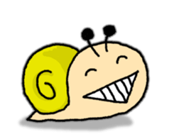Snail's happy sticker8 sticker #7343278