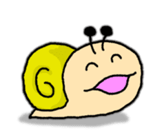 Snail's happy sticker8 sticker #7343281