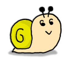 Snail's happy sticker8 sticker #7343282
