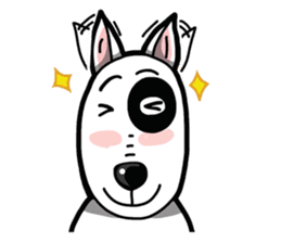 Bull Terrier White Dog sticker #7353608