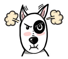 Bull Terrier White Dog sticker #7353609
