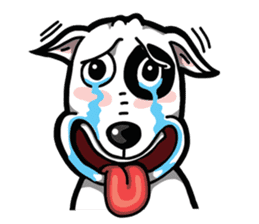 Bull Terrier White Dog sticker #7353612