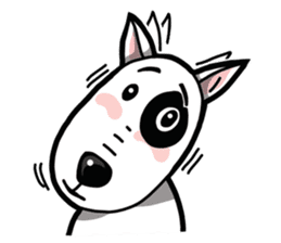 Bull Terrier White Dog sticker #7353615