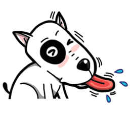 Bull Terrier White Dog sticker #7353621