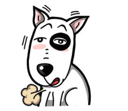 Bull Terrier White Dog sticker #7353625