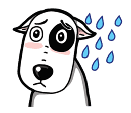 Bull Terrier White Dog sticker #7353628