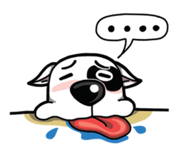 Bull Terrier White Dog sticker #7353640