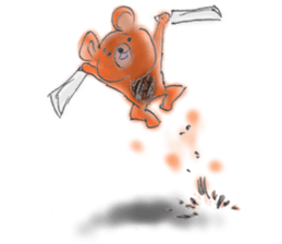 Scheming bear sticker #7631624